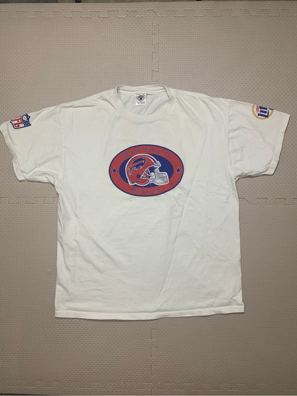 Buffalo Bills White Team Logo Short-Sleeve Tee